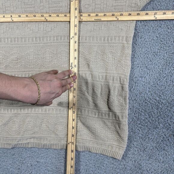 Vintage Basic Editions Pullover Knit Sweater Beige XL Neutral Basic Cottagecore - Picture 6 of 7